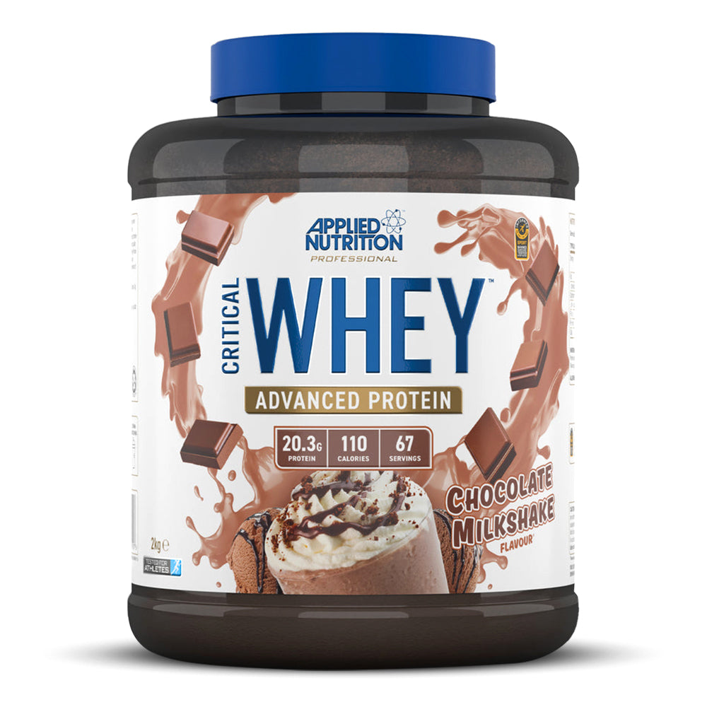 Applied Nutrition Critical Whey Blend, Chocolate Milkshake, 2 Kg, High Levels of Protein & BCAAs