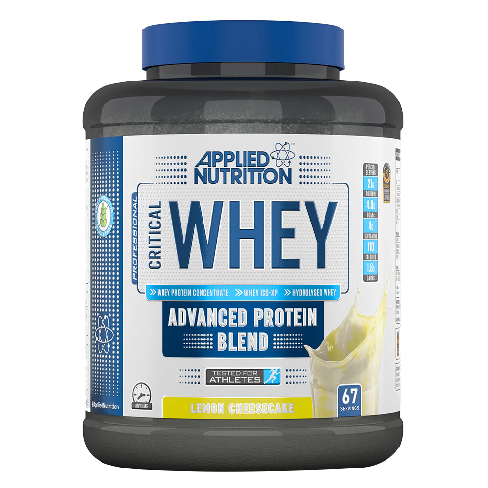 Applied Nutrition Critical Whey Blend, Lemon Chesecake, 2 Kg, High Levels of Protein & BCAAs