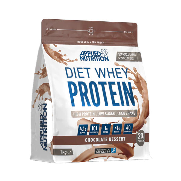 Applied Nutrition Diet Whey Iso Whey Blend, Chocolate Dessert, 1 kg, 20 g Protein (per 25g serving)