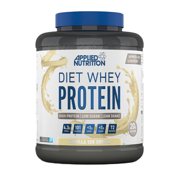 Applied Nutrition Diet Whey Iso Whey Blend, Vanilla Ice Cream, 1.8 Kg, 20 g Protein (per 25g serving)