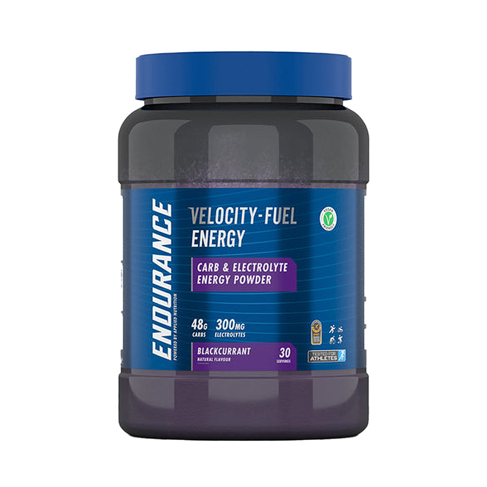 Applied Nutrition Endurance Velocity Fuel Carb Plus Electrolyte Energy, Black Currant, 1.5 LB