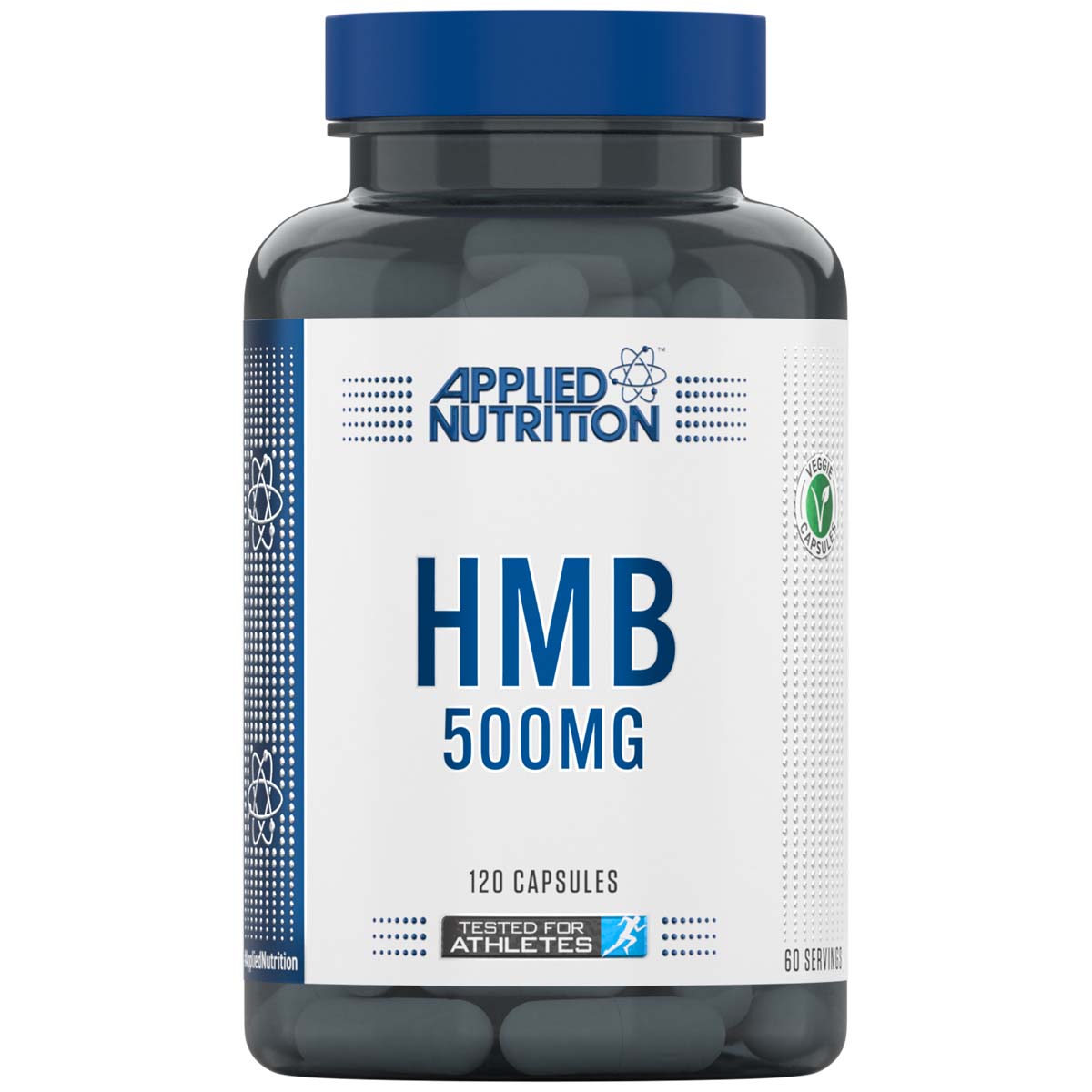 Applied Nutrition HMB، 500 مجم، 120 كبسولة، يعزز نمو العضلات الهزيلة