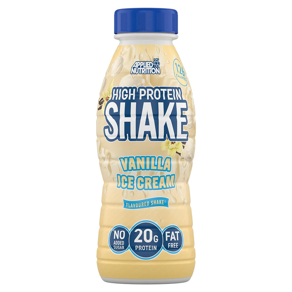 Applied Nutrition High Protein Shake, Vanilla Ice Cream, 330 ML, 20 g Per Shake of Protein