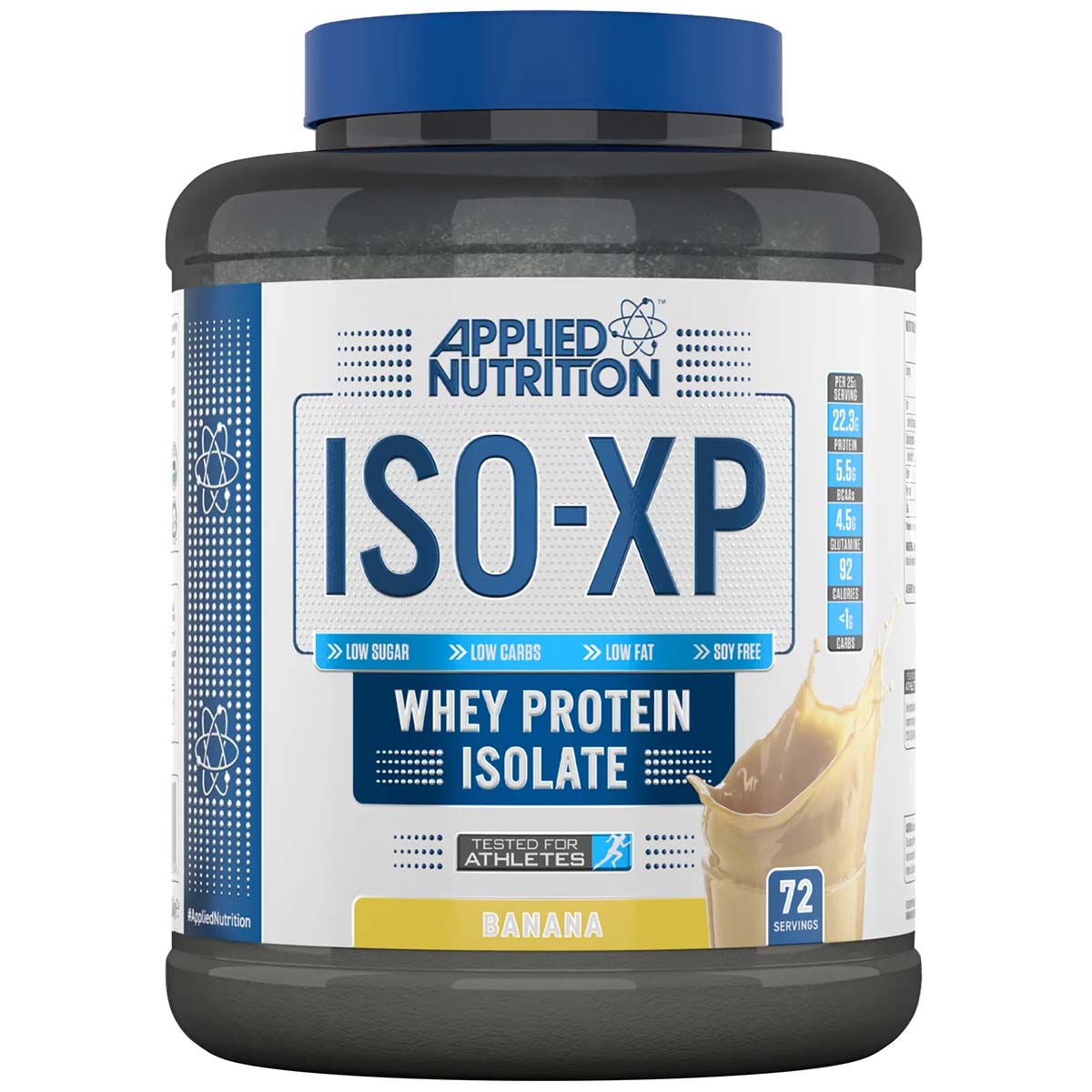 بروتين مصل اللبن المعزول ISO-XP 100% من Applied Nutrition، بنكهة الموز، 1.8 كجم، 0 جرام كربوهيدرات و0 جرام دهون