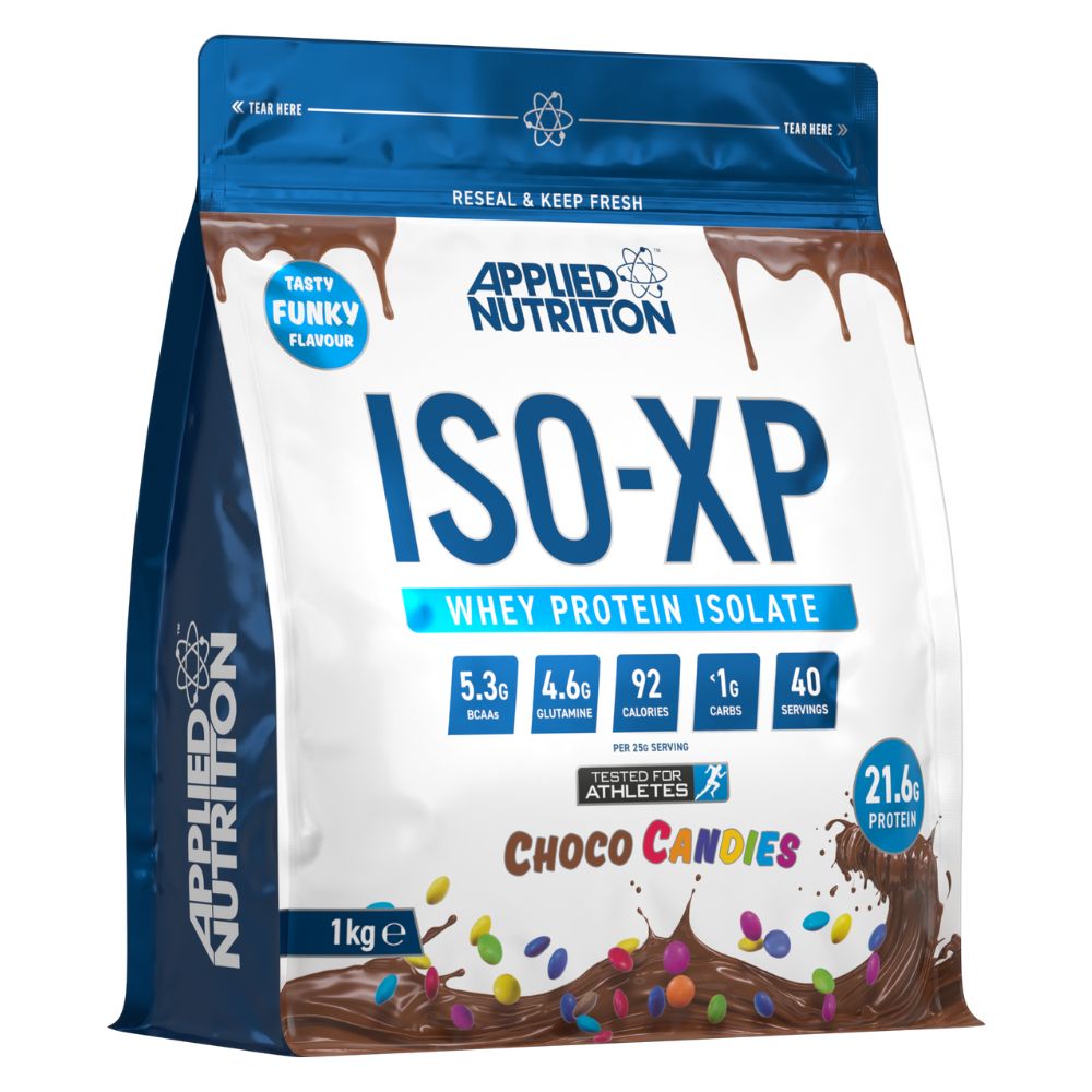 Applied Nutrition ISO-XP 100% Whey Protein Isolate, Chocolate Candy, 1 kg