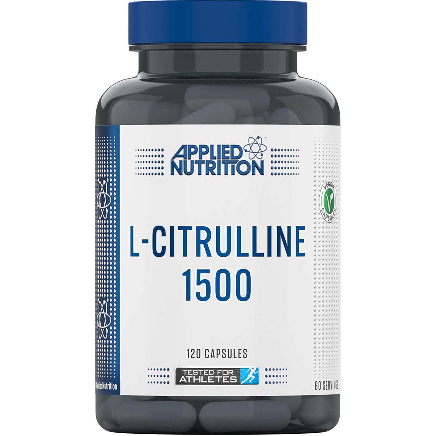 Applied Nutrition L Citrulline، 1500 مجم، 120 كبسولة، لدعم تدفق الدم وضخه