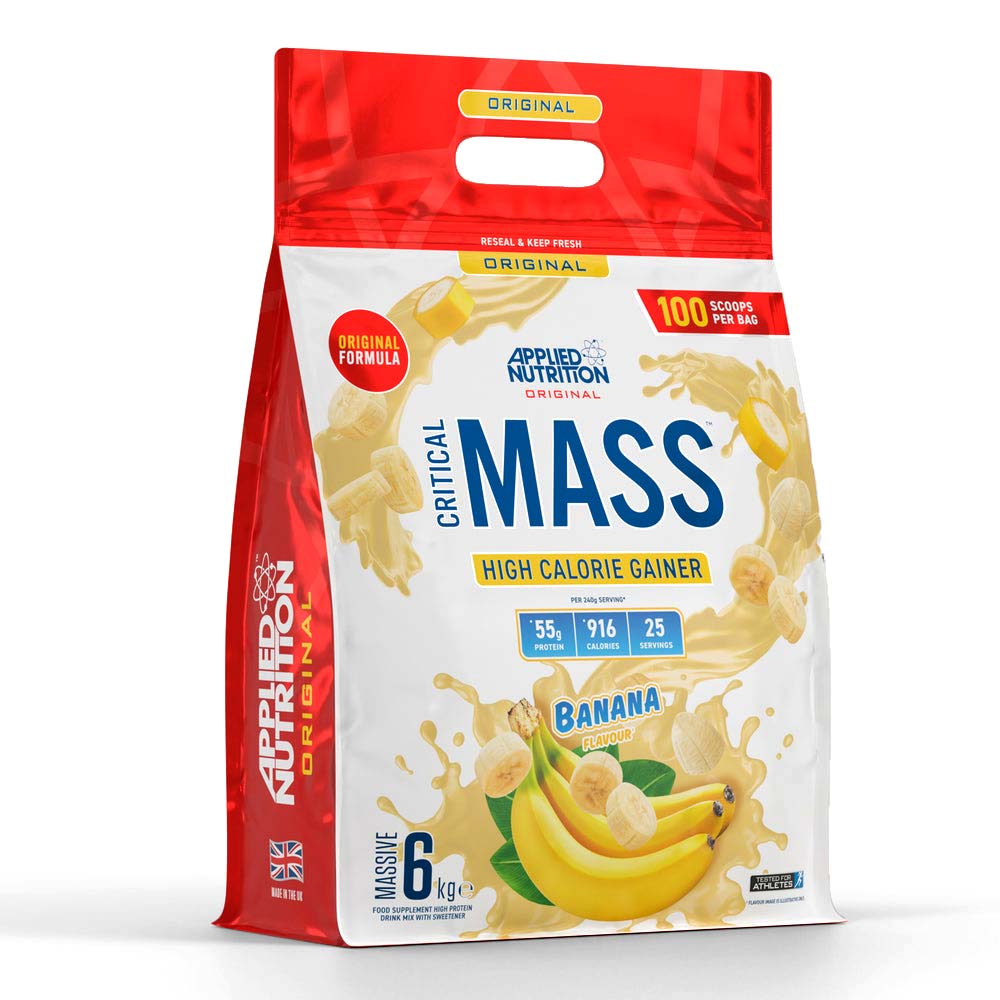 Applied Nutrition Original Formula Critical Mass, Banana, 6 Kg, More 900 Kcal Per Serving