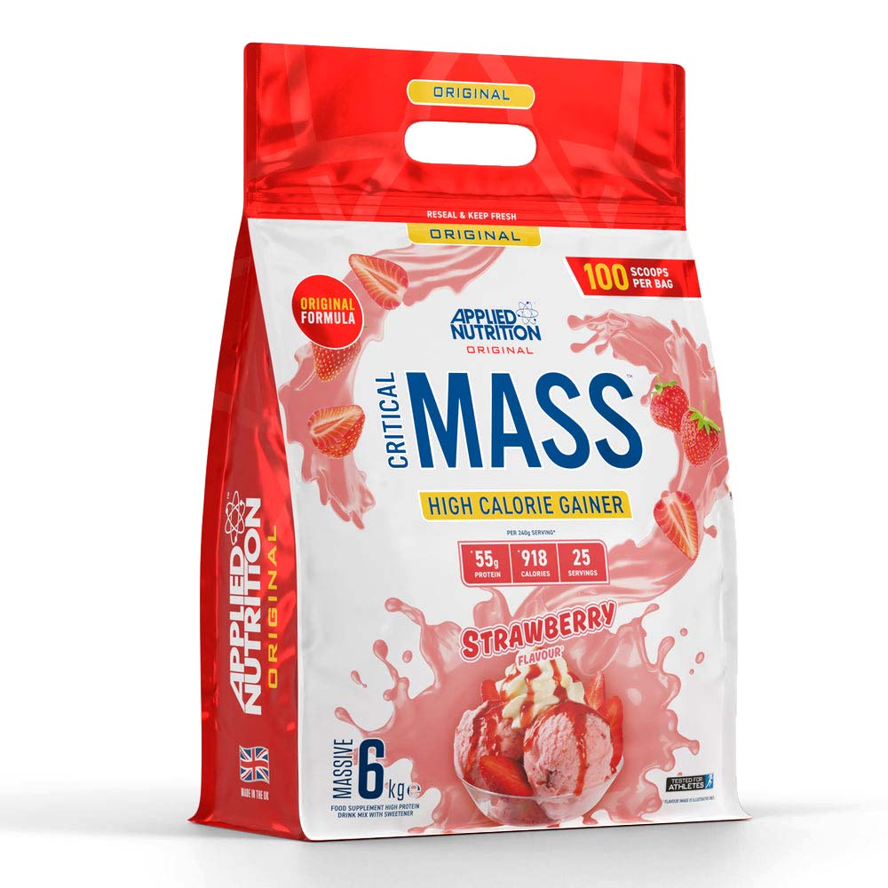 Applied Nutrition Original Formula Critical Mass, Strawberry, 6 Kg, More 900 Kcal Per Serving