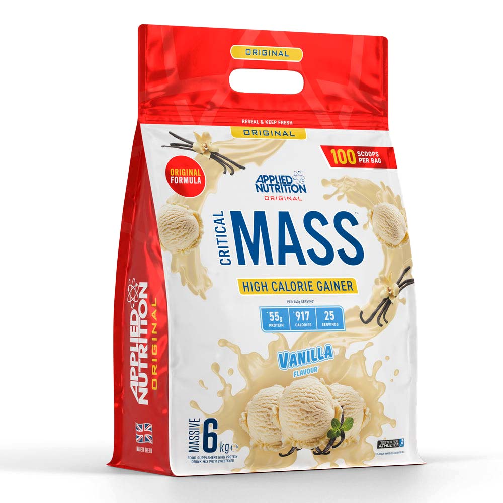 Applied Nutrition Original Formula Critical Mass, Vanilla, 6 Kg, More 900 Kcal Per Serving