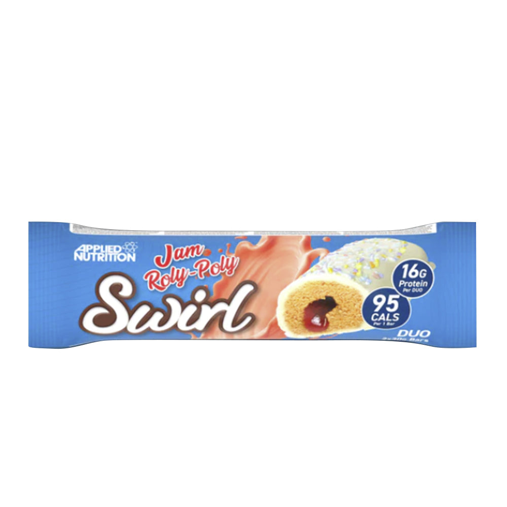 شريط Swirl Duo من Applied Nutrition، Jam Roly-poly، 1 شريط، 16 جرام بروتين (لكل شريط)