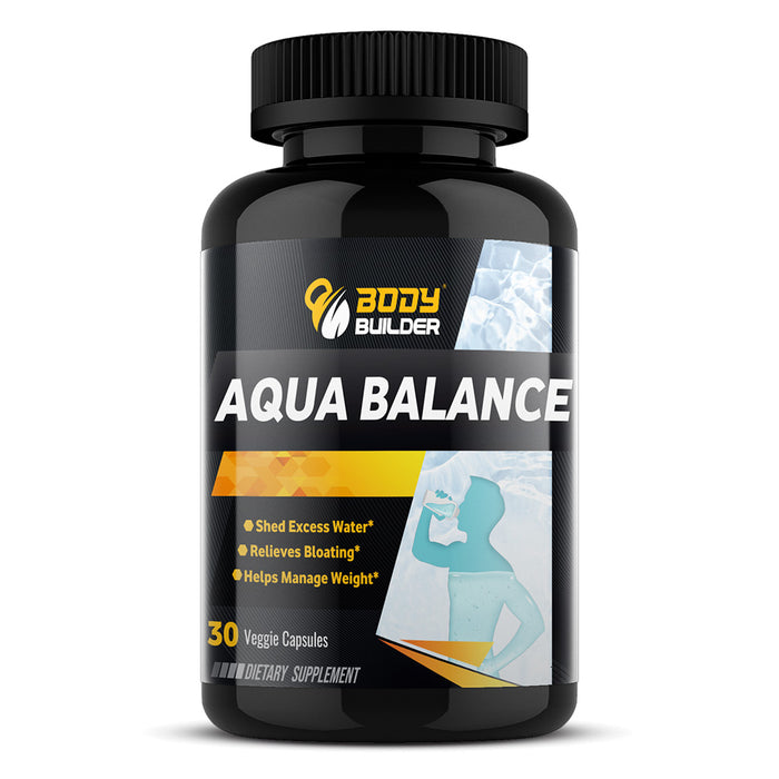 Body Builder Aqua Balance, 30 Veggie Capsules, Shed Excess Water, Relieves Bloating