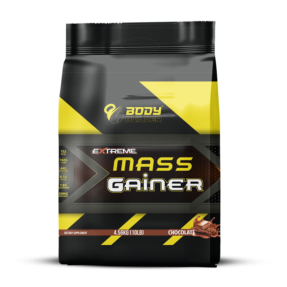 Body Builder Extreme Mass Gainer, Chocolate, 10 LB, Muscular Weight Gain