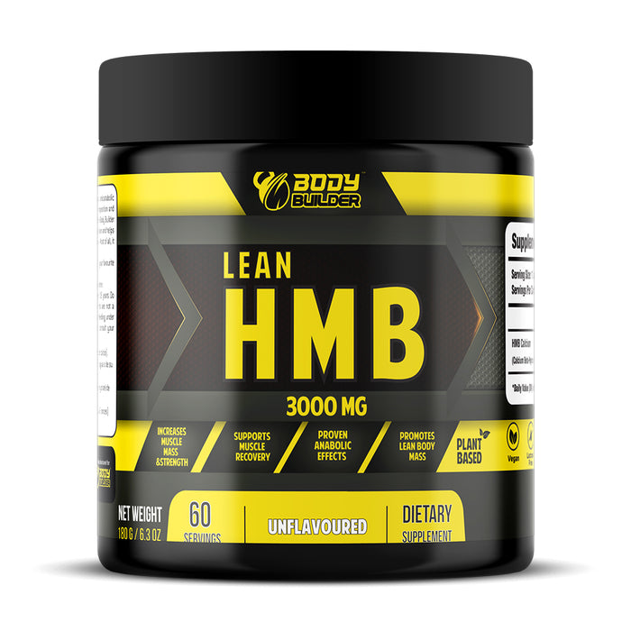 Body Builder Lean Hmb, Unflavored, 60, Supports Muscle Recovery, Promotes Lean Body Mass