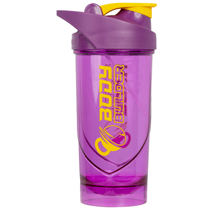 Body Builder Shieldmixer Shaker, Purple, 700 Ml, Easy to Carry, Provided with Measuring Marks