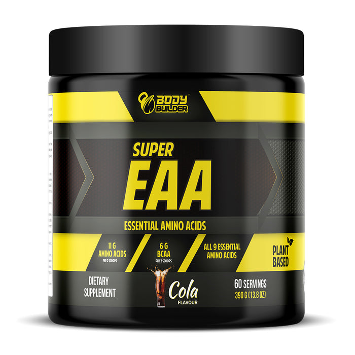 Body Builder Super Eaa, Cola, 390 Gm, Improves Muscle Growth, Muscle Recovery & Endurance