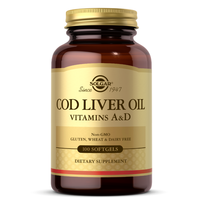 Cod Liver Oil Vitamins A&D - 100 Softgels