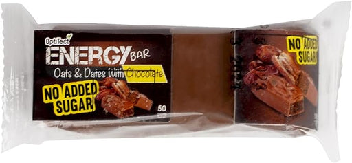 Energy Bar 50g - Oats & Dates With Chocolate - nutrimarketae