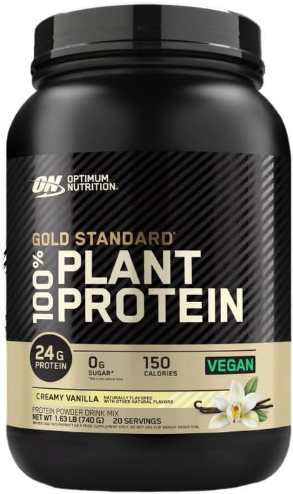 Gold Standard 100% Plant Protein 740g - Creamy Vanilla - nutrimarketae