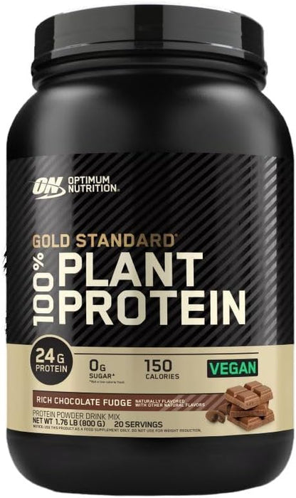 Gold Standard 100% Plant Protein 800g - Chocolate Fudge - nutrimarketae