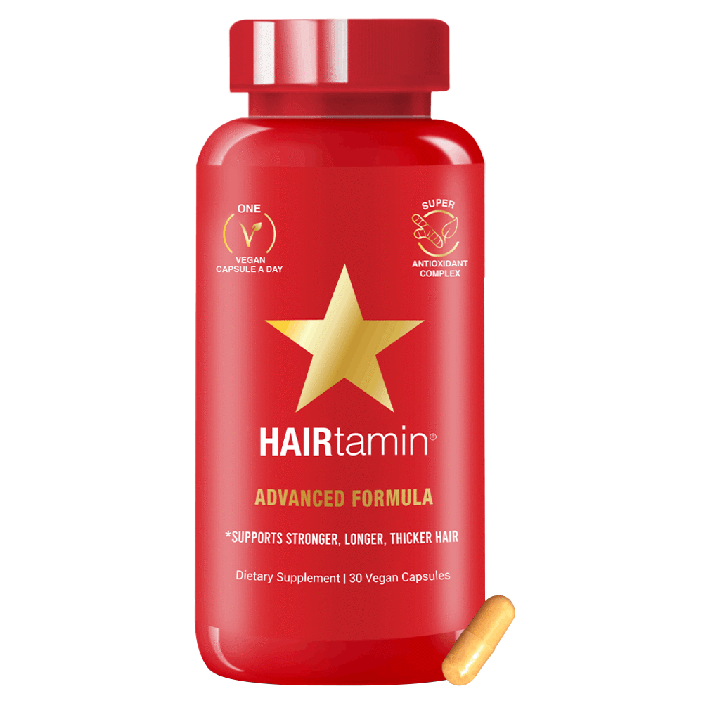 Hairtamin Advanced Formula, 30 Veggie Capsules, Promotes Healthy Hair Growth