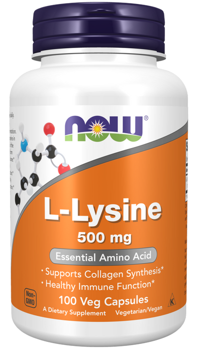 L-Lysine 500mg - 100 Veg Capsules