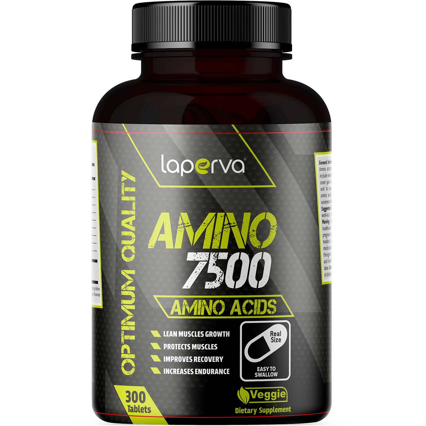 Laperva Amino Tablets, 7500 mg, 300 Tablets, Lean Muscles Growth, Protects Muscles