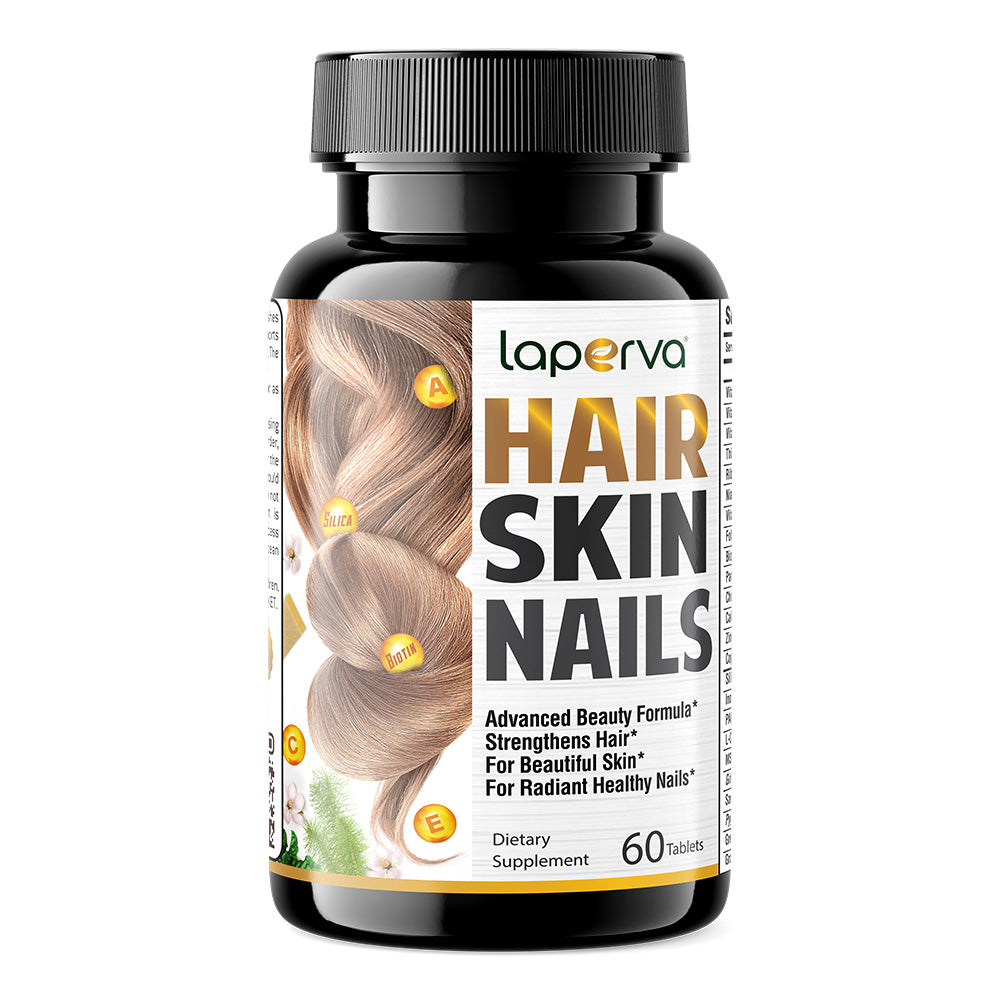 Laperva Hair Skin Nails, 60 Tablets, Advanced Beauty Formula, Strengthens Hair
