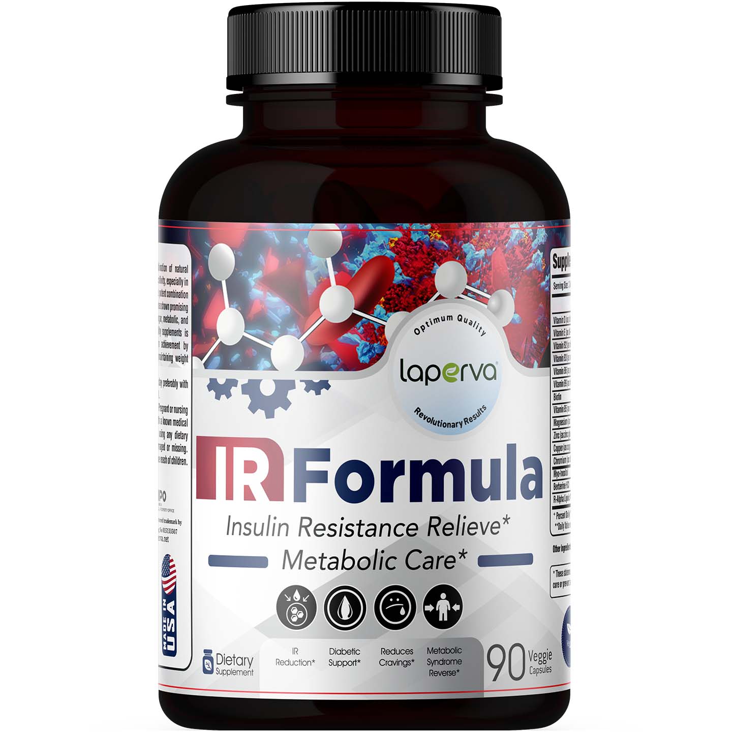 Laperva IR Formula, 90 Veggie Capsules, Improve Insulin Sensitivity, Stimulate Carbohydrate Metabolism