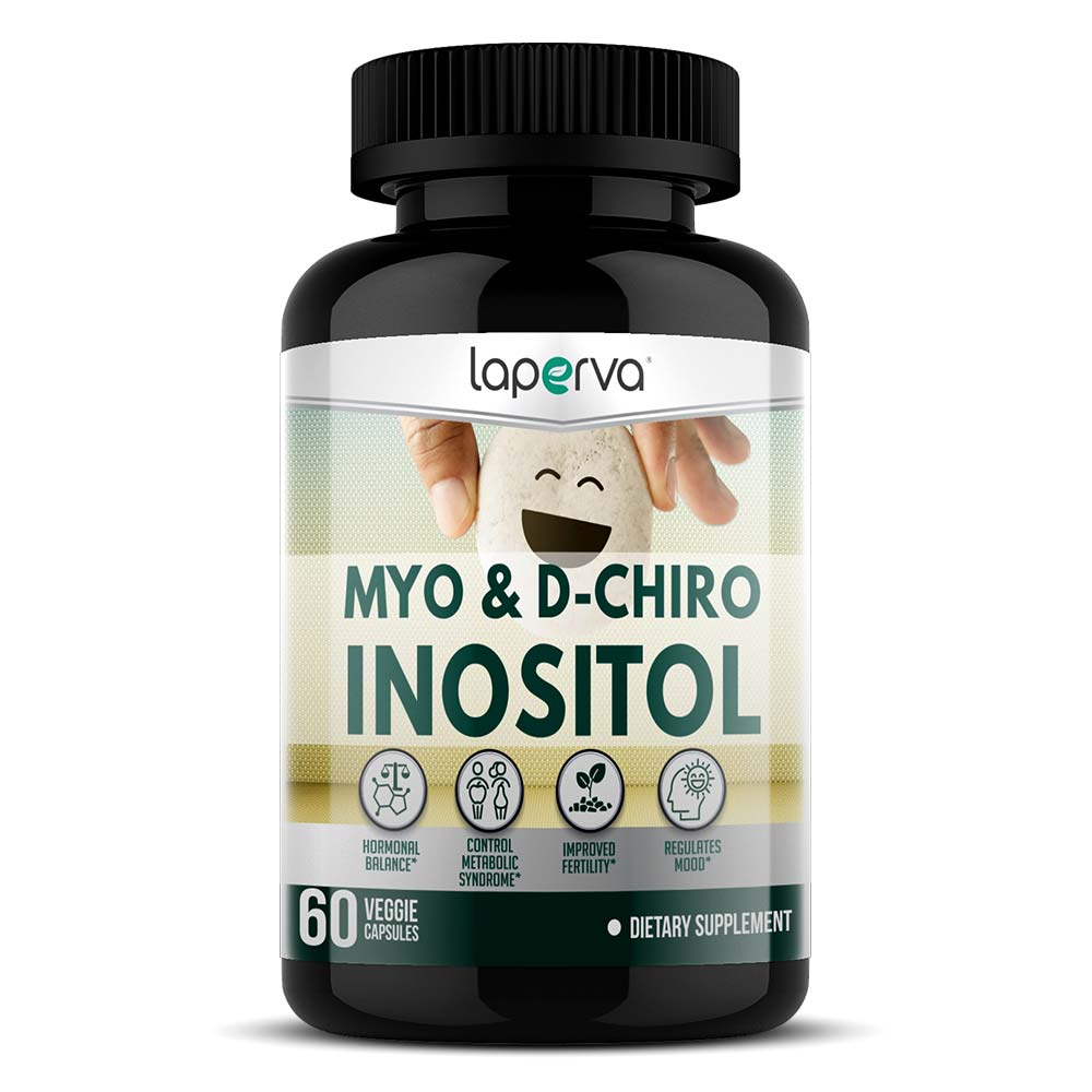 Laperva Myo & D-chiro Inositol, 60 Veggie Capsules, Regulates Mood, Improve Fertility