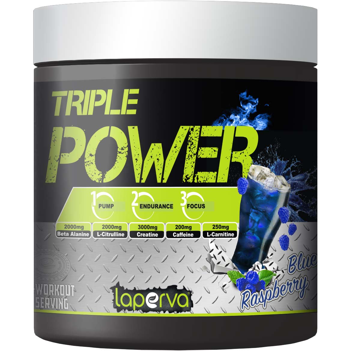 Laperva Triple Power Pre-Workout, 30, Enhance Physical Performance and Reduce Tiredness