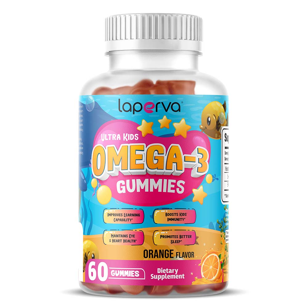 Laperva Ultra Kids Omega 3, 60 Gummies, 50 mg, Improves Learning Capability
