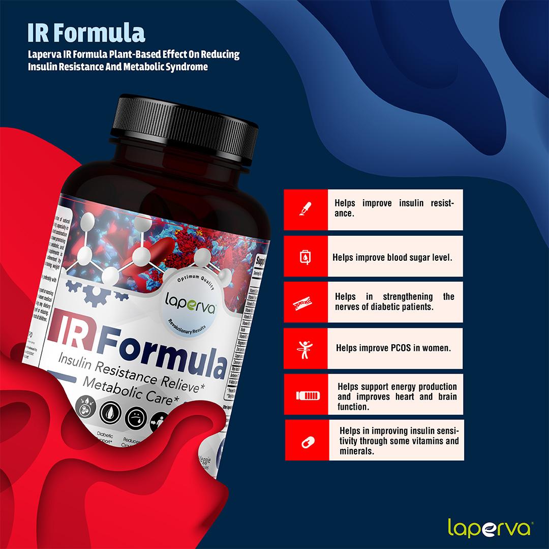 Laperva IR Formula, 90 Veggie Capsules, Improve Insulin Sensitivity, Stimulate Carbohydrate Metabolism