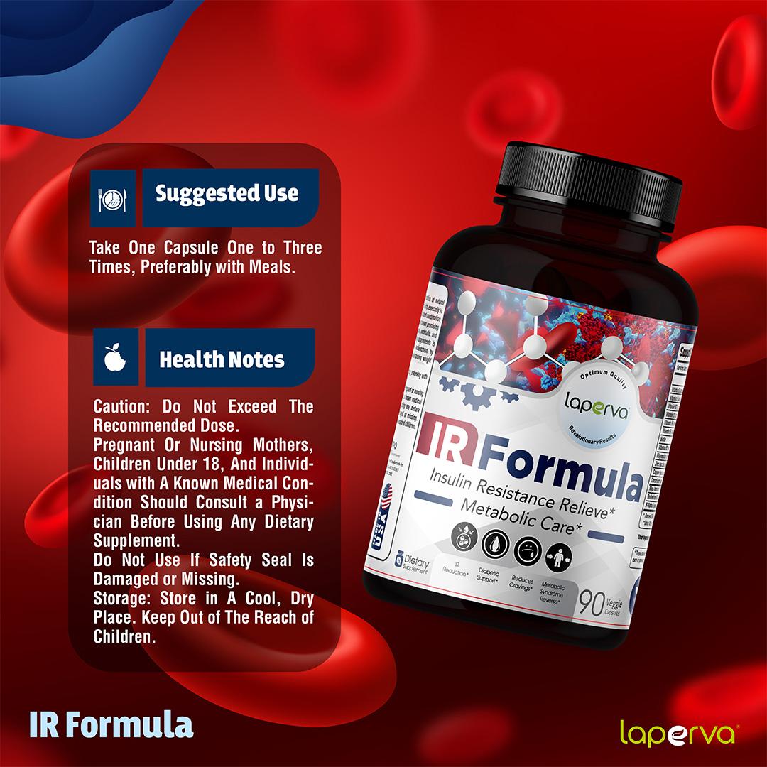 Laperva IR Formula, 90 Veggie Capsules, Improve Insulin Sensitivity, Stimulate Carbohydrate Metabolism