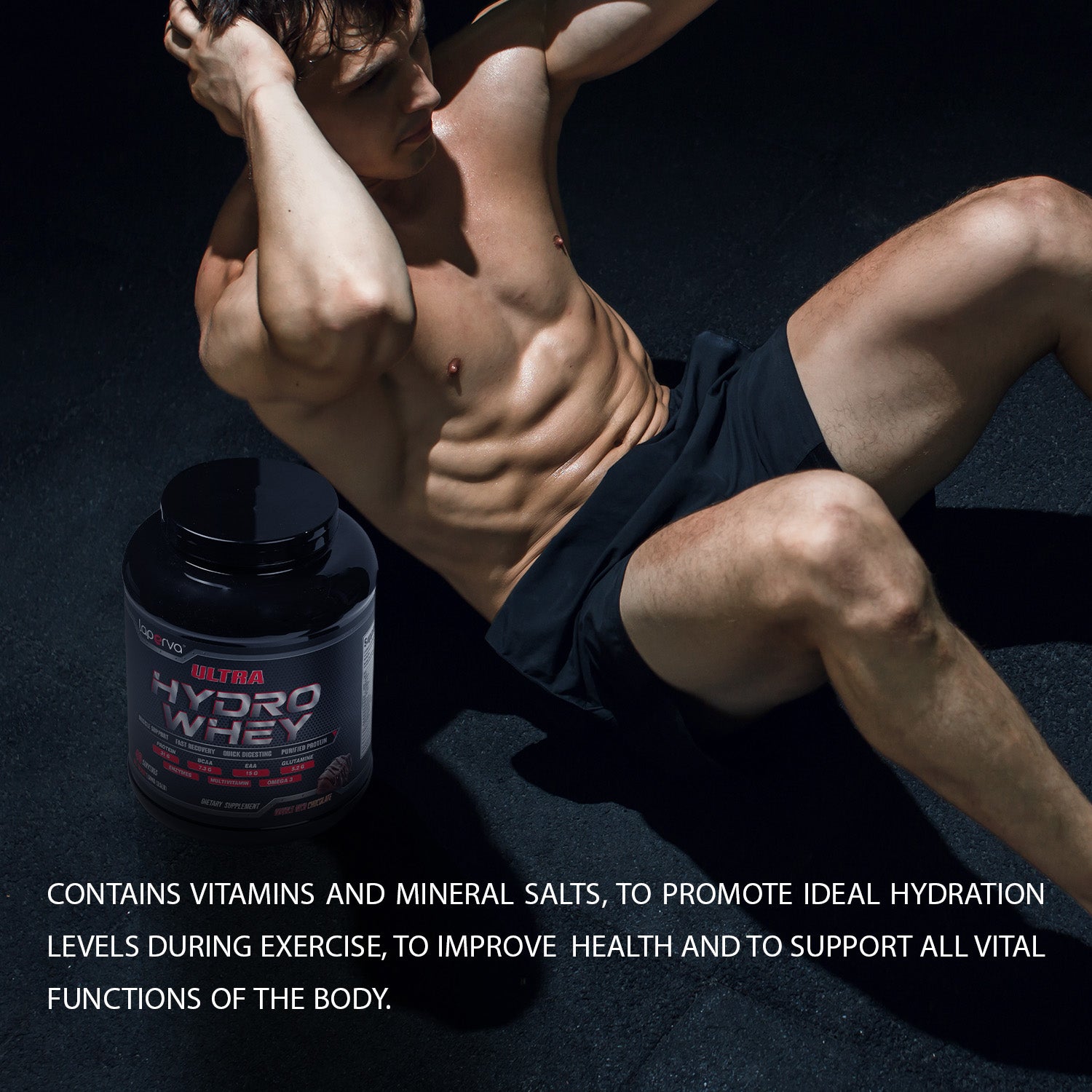 Laperva Ultra Hydro Whey protein, Double Rich Chocolate, 3.5 LB, 31gm Protein Per Serving