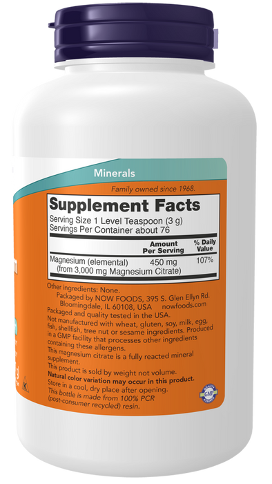 Magnesium Citrate Pure Powder - 227g