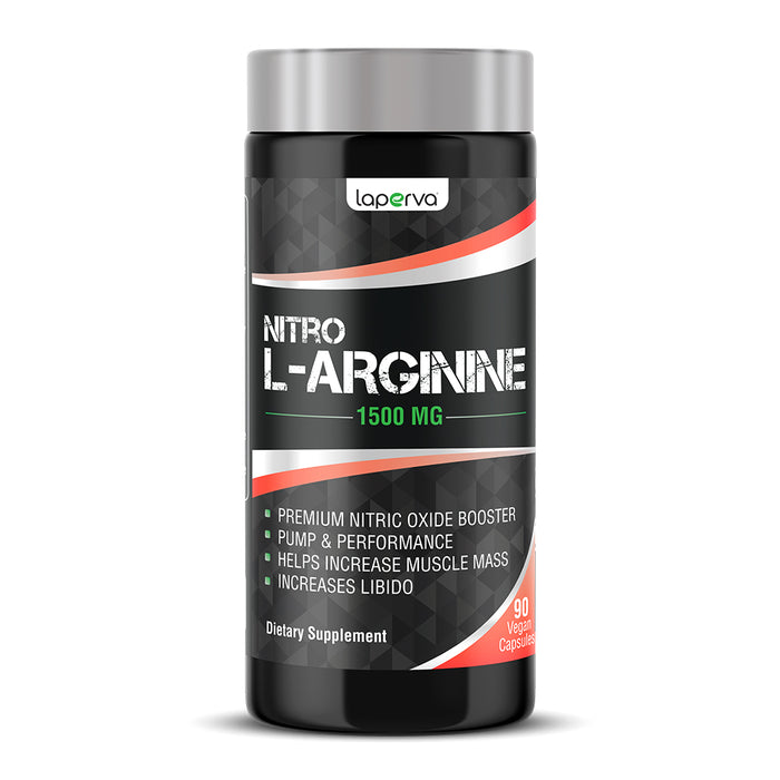 Nitro L Arginine, 90 Veggie Capsules, 1500 mg, Premium Nitric Oxide Booster