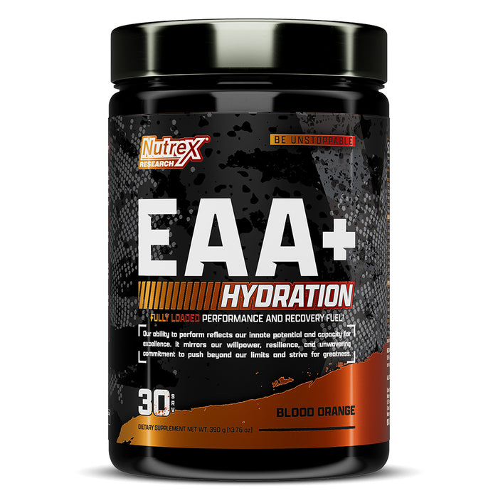 Nutrex EAA+ Hydration Refuel Build, Blood Orange, 30, Muscle Building, Endurance