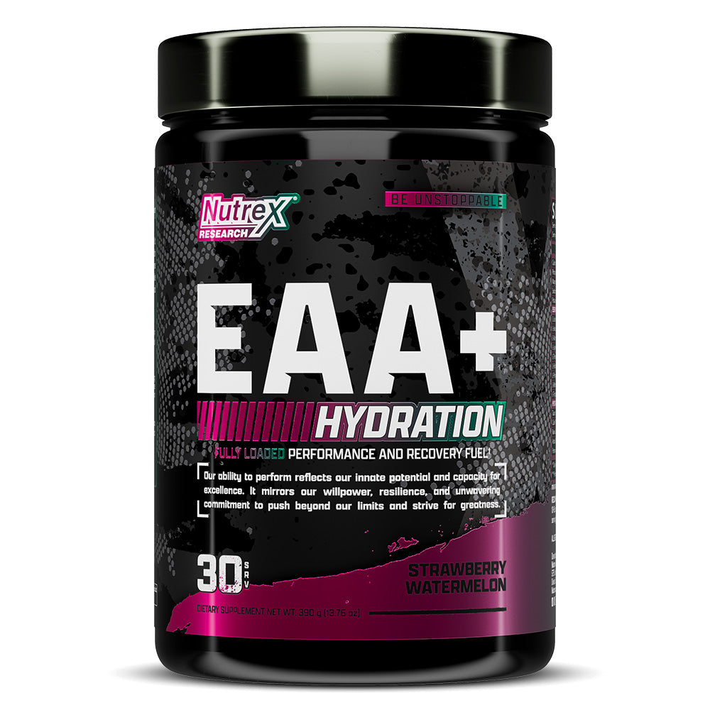 Nutrex EAA+ Hydration Refuel Build، بنكهة الفراولة والبطيخ، 30، بناء العضلات، القدرة على التحمل 