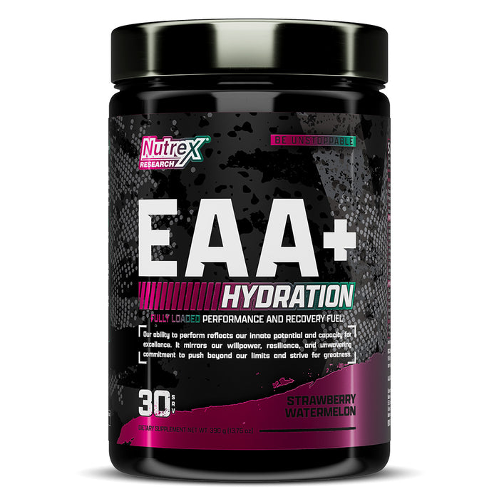 Nutrex EAA+ Hydration Refuel Build, Strawberry Watermelon, 30, Muscle Building, Endurance