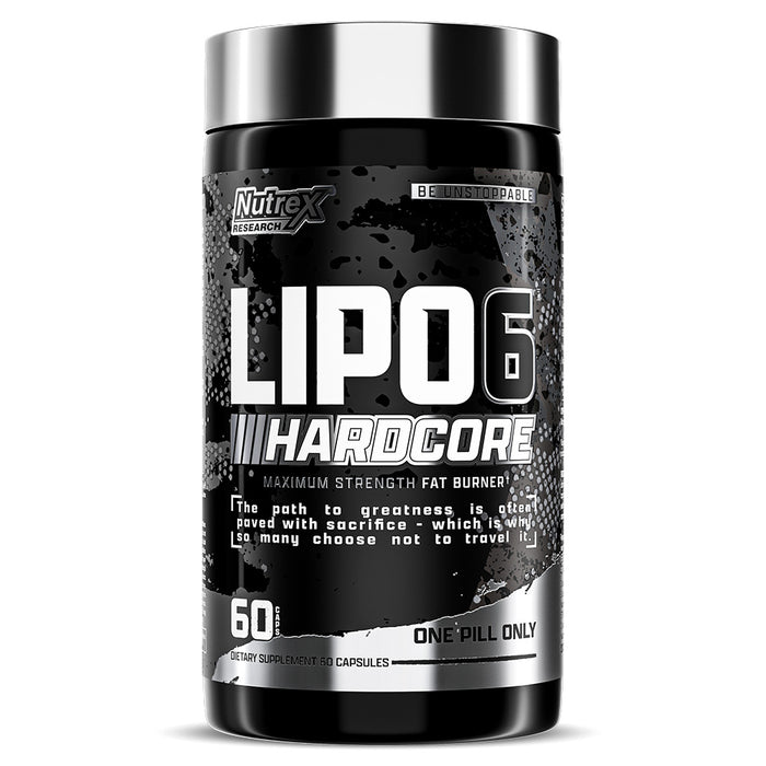 Nutrex Lipo 6 Hardcore Maximum Fat Burner, 60 Capsules, Maximum Fat Loss Support