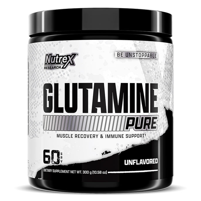 Nutrex Research Glutamine Pure, Unflavored, 60, Muscle Recovery, Immnue Support