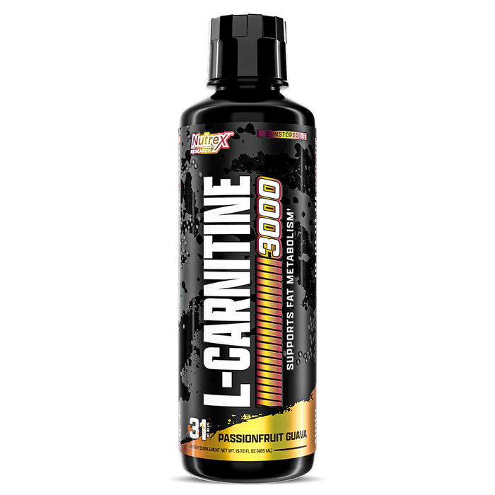 Nutrex Research Liquid Carnitine, Passionfruit Guava, 3000 mg, Boost Endurance