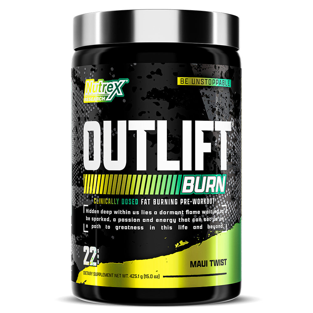 Nutrex Research Outlift Burn , Maui Twist, 22, Intense Fat Burning, Enhanced Workout Performance