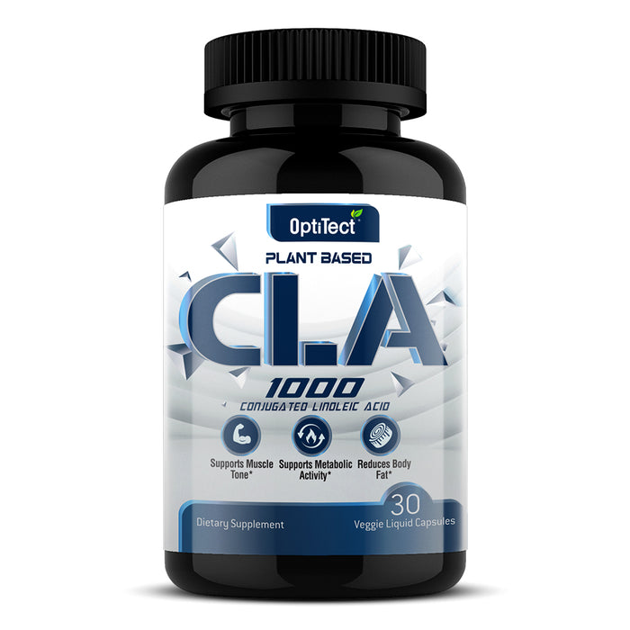 OptiTect CLA 1000 Plant Based, 30 Vegan Liquid Capsules, 1000 mg, Reduces Body Fat