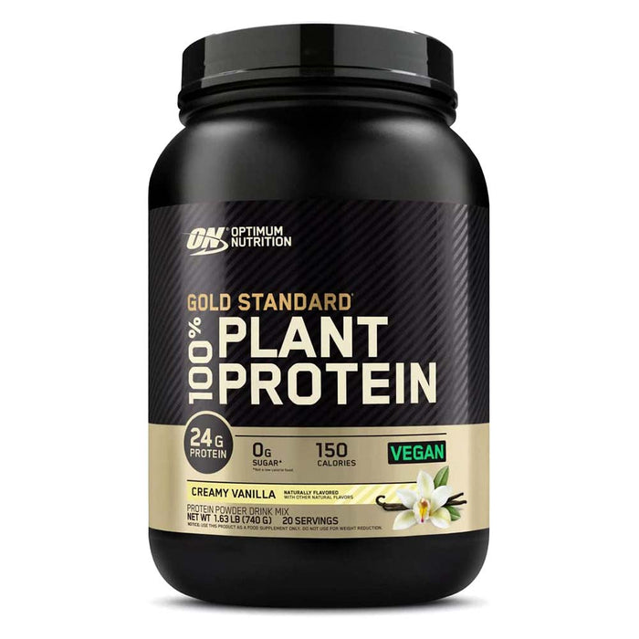 Optimum Nutrition Gold Standard 100% Plant Protein, Creamy Vanilla, 1.63 LB