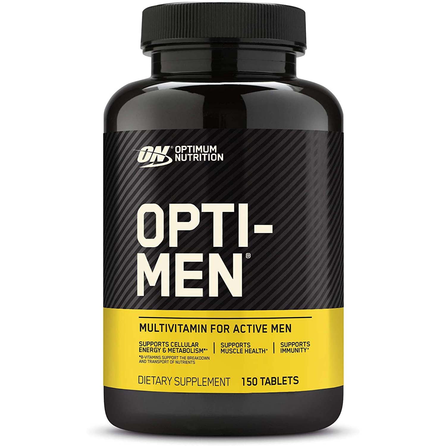 Optimum Nutrition Opti-Men Multivitamin، 150 قرصًا، يدعم طاقة الخلايا والتمثيل الغذائي 