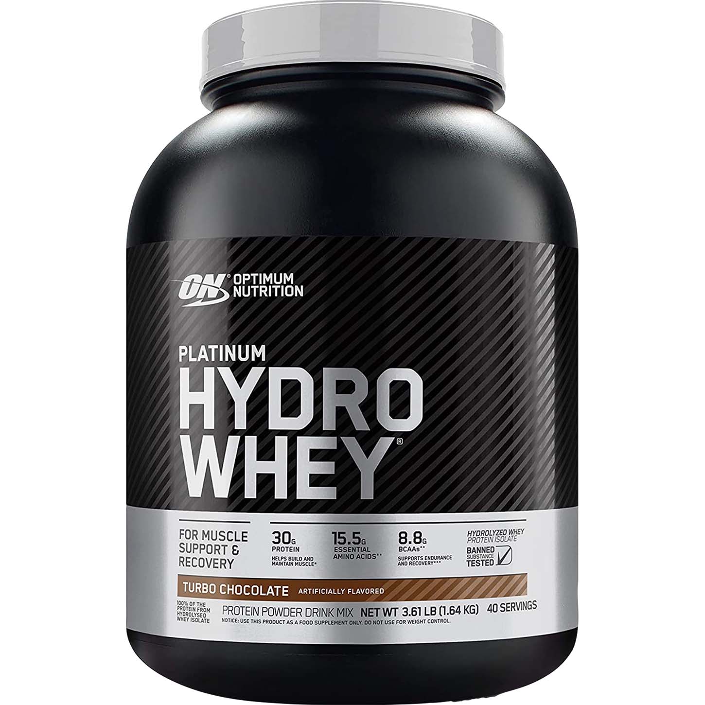 Optimum Nutrition Platinum HydroWhey، شوكولاتة توربو، 3.5 رطل، 30 جرامًا من البروتين فائق النقاء 