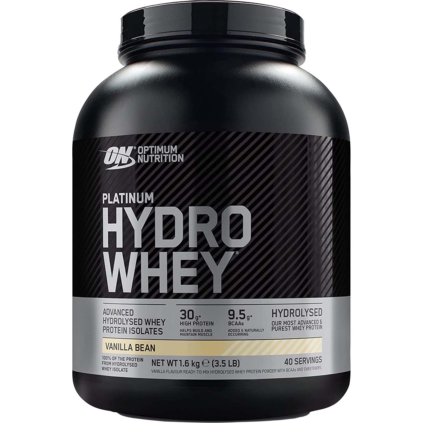 Optimum Nutrition Platinum HydroWhey، Velocity Vanilla، 3.5 رطل، 30 جرامًا من البروتين فائق النقاء 