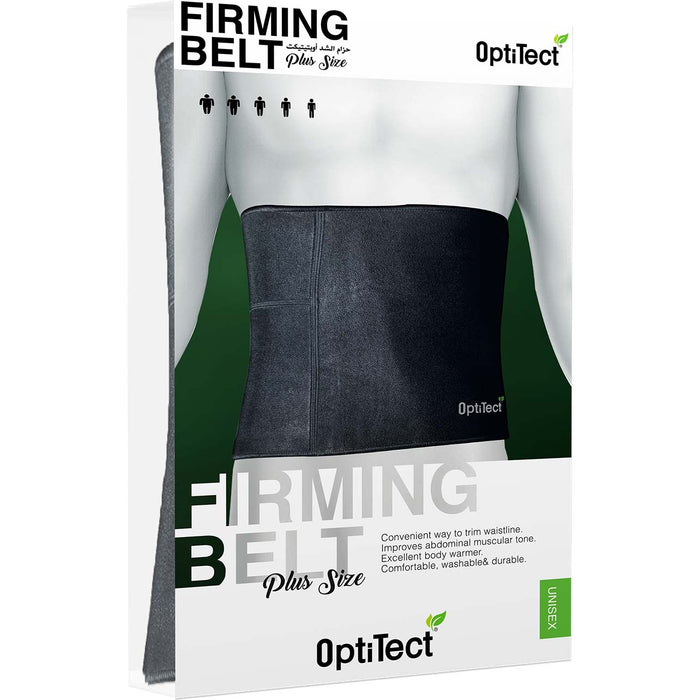 Optitect Firming Belt, Free Size, Black, Burning Fat, Fits In All Sizes