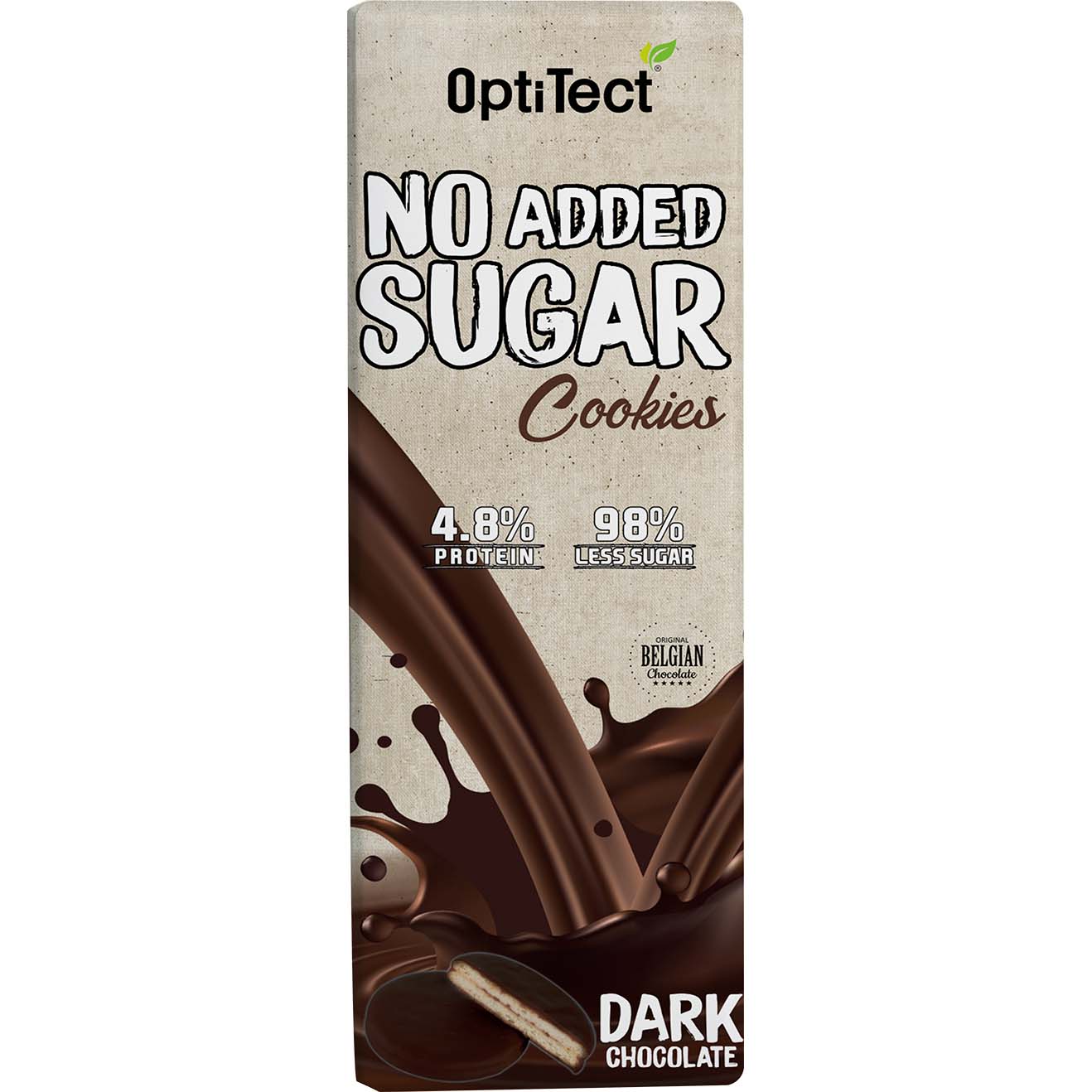 Optitect No Added Sugar Cookies, Dark Chocolate, 1 Piece, Low in Calories